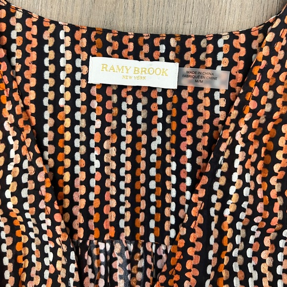 Ramy Brook Striped Jessie V-Neck Mini Dress - Picture 7 of 8